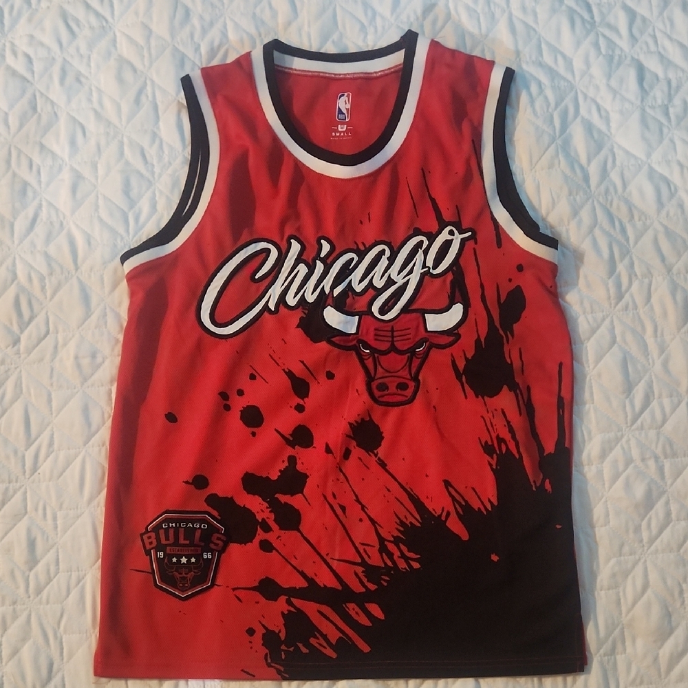 Red & Black Kids Basketball Jersey